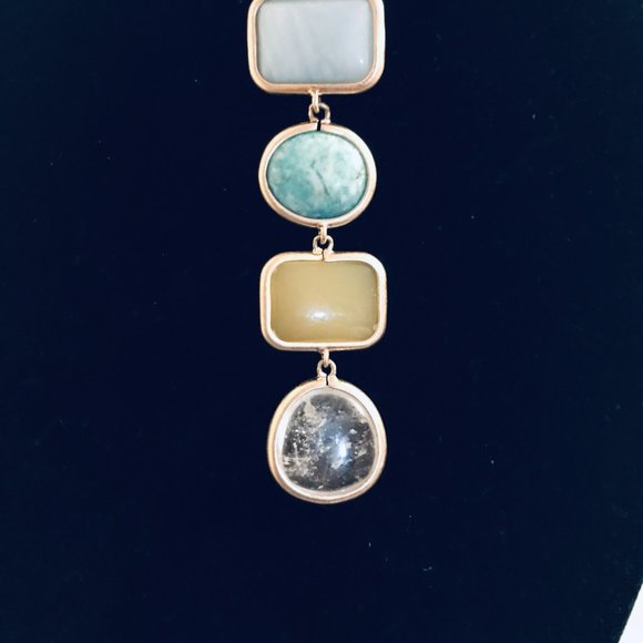 Loft Drop Down Pendant on a Long Gold-Tone Chain 32" - Picture 5 of 5